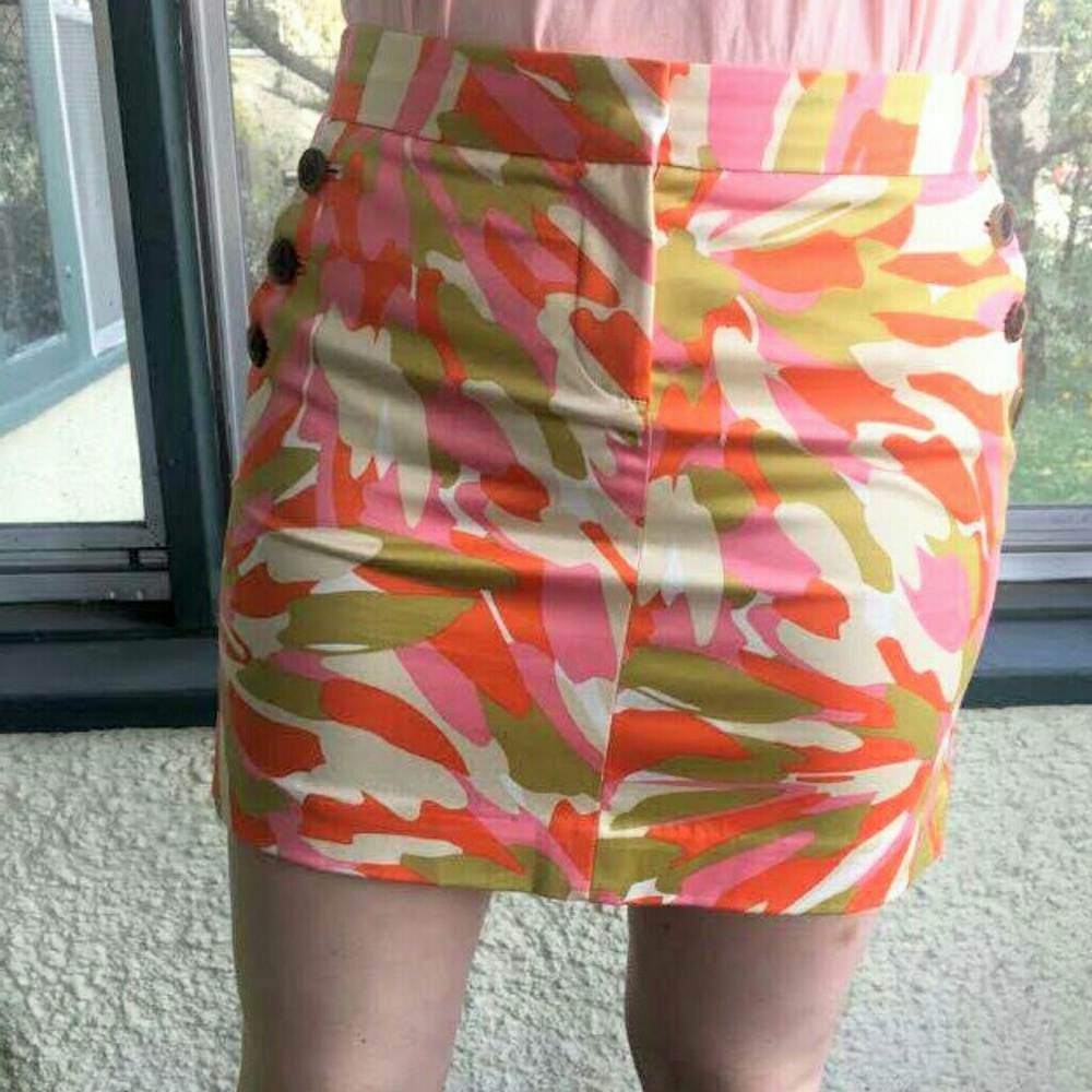 Multi-Colored Mini Skirt